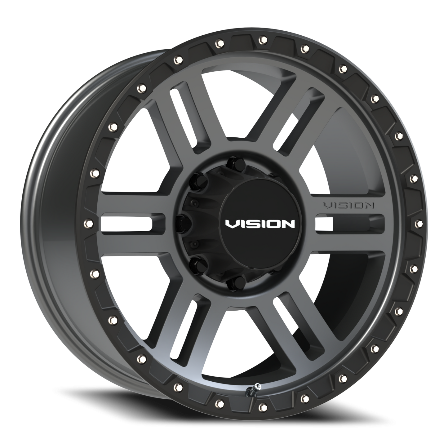 Vision MANX2 20X9 Satin Grey Wheel