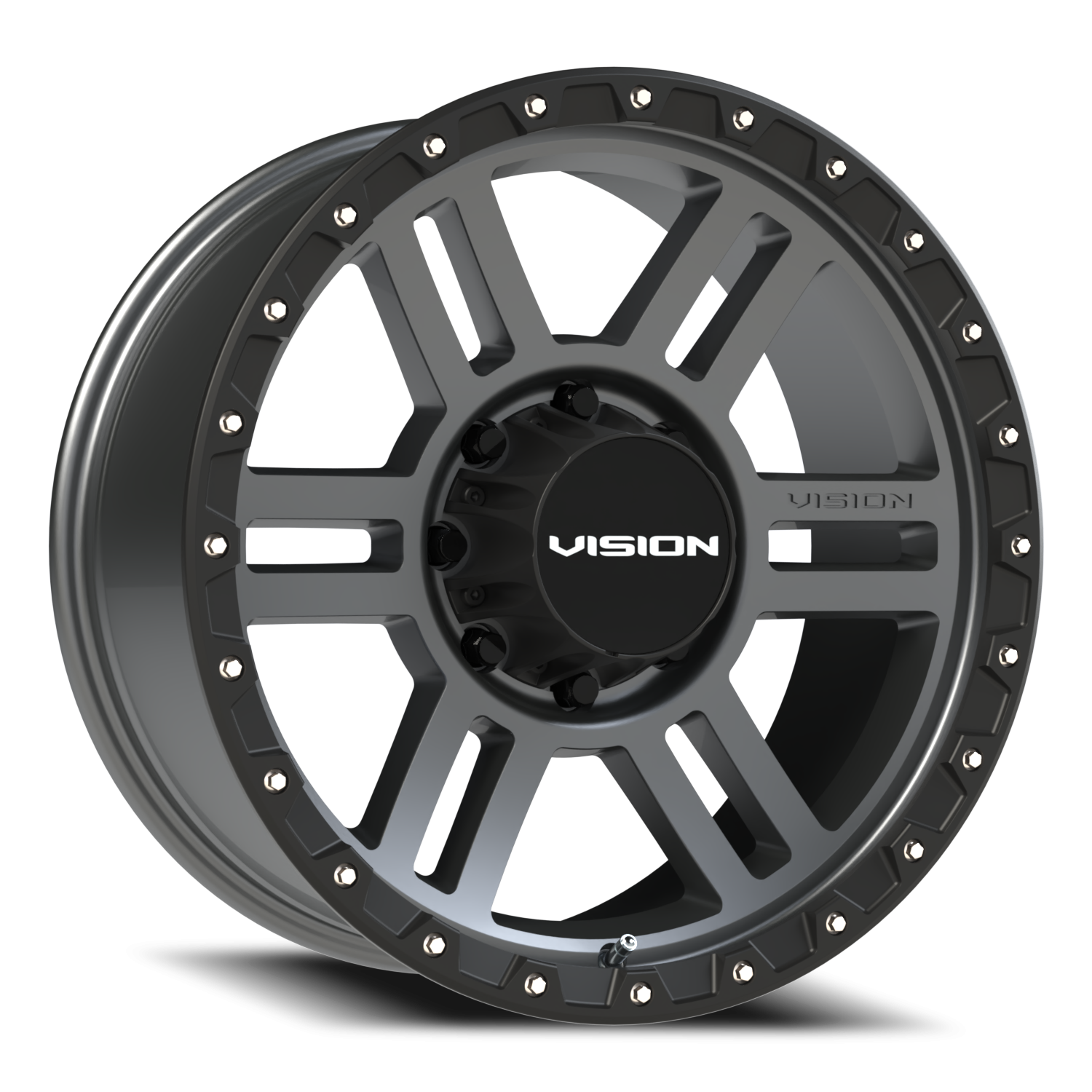 Vision MANX2 20X9 Satin Grey Wheel
