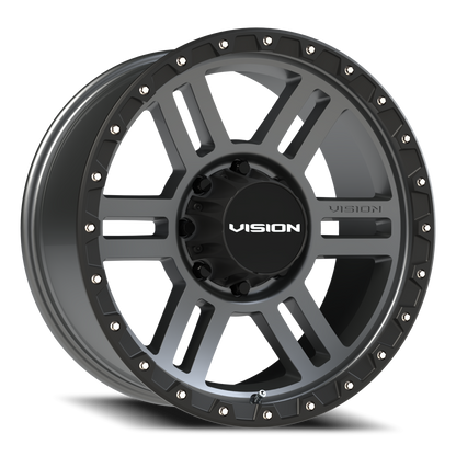 Vision MANX2 20X9 Satin Grey Wheel