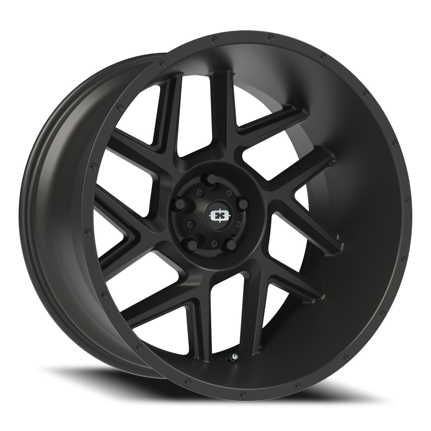 Vision Sliver 22X12 Satin Black Wheel