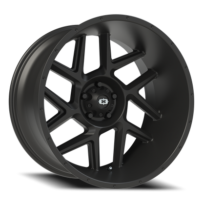 Vision Sliver 22X12 Satin Black Wheel