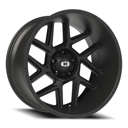 Vision Sliver 22X12 Satin Black Wheel