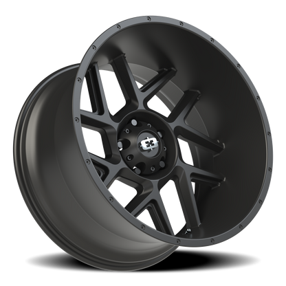 Vision Sliver 22X12 Satin Black Wheel