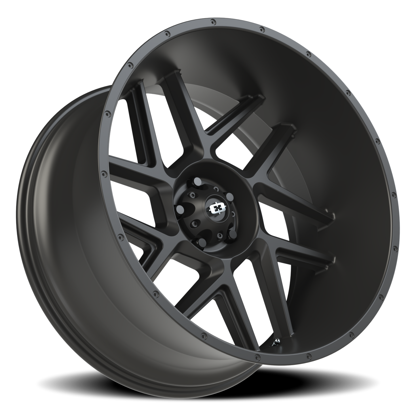 Vision Sliver 24X12 Satin Black Wheel