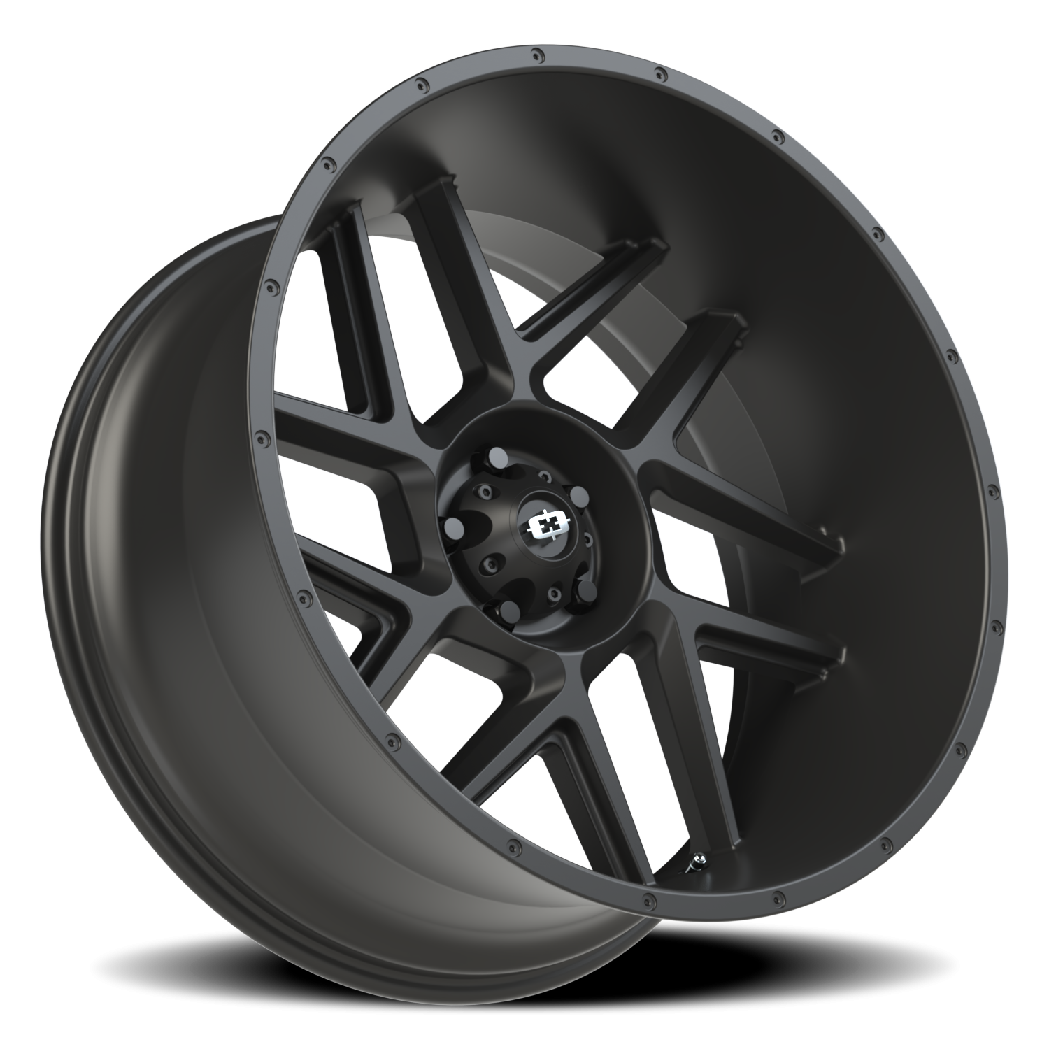 Vision Sliver 24X12 Satin Black Wheel