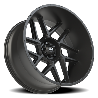 Vision Sliver 24X12 Satin Black Wheel