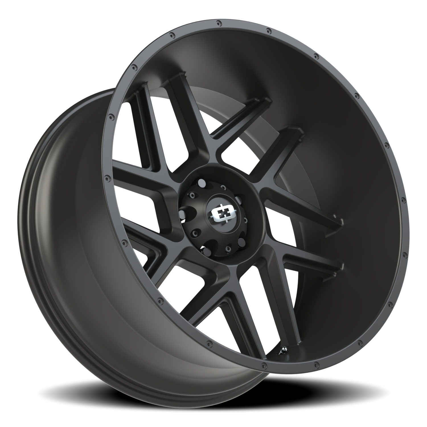 Vision Sliver 24X12 Satin Black Wheel