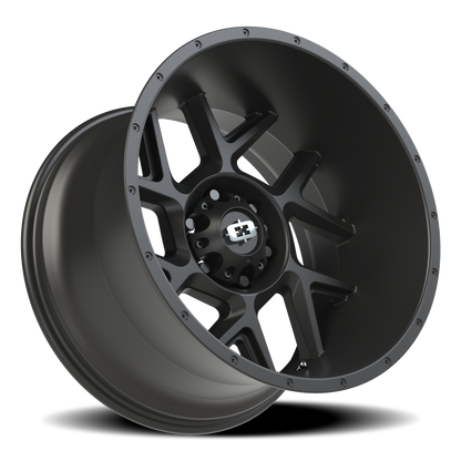 Vision Sliver 20X12 Satin Black Wheel