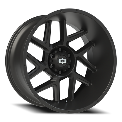 Vision Sliver 22X12 Satin Black Wheel