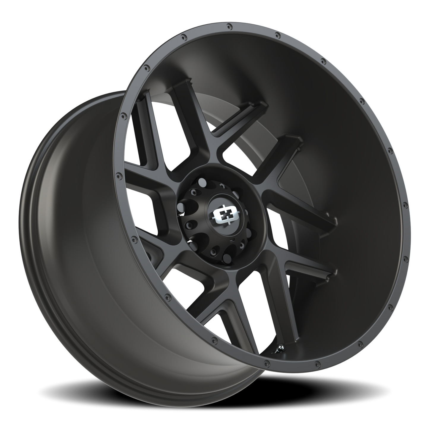 Vision Sliver 22X12 Satin Black Wheel