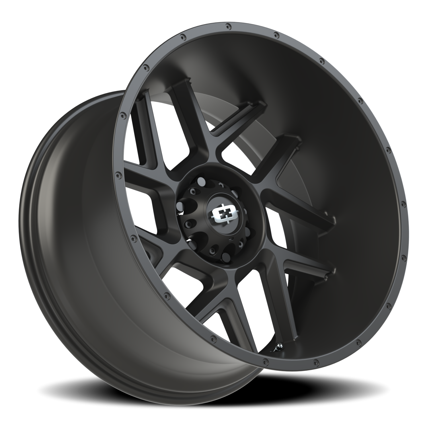 Vision Sliver 22X12 Satin Black Wheel