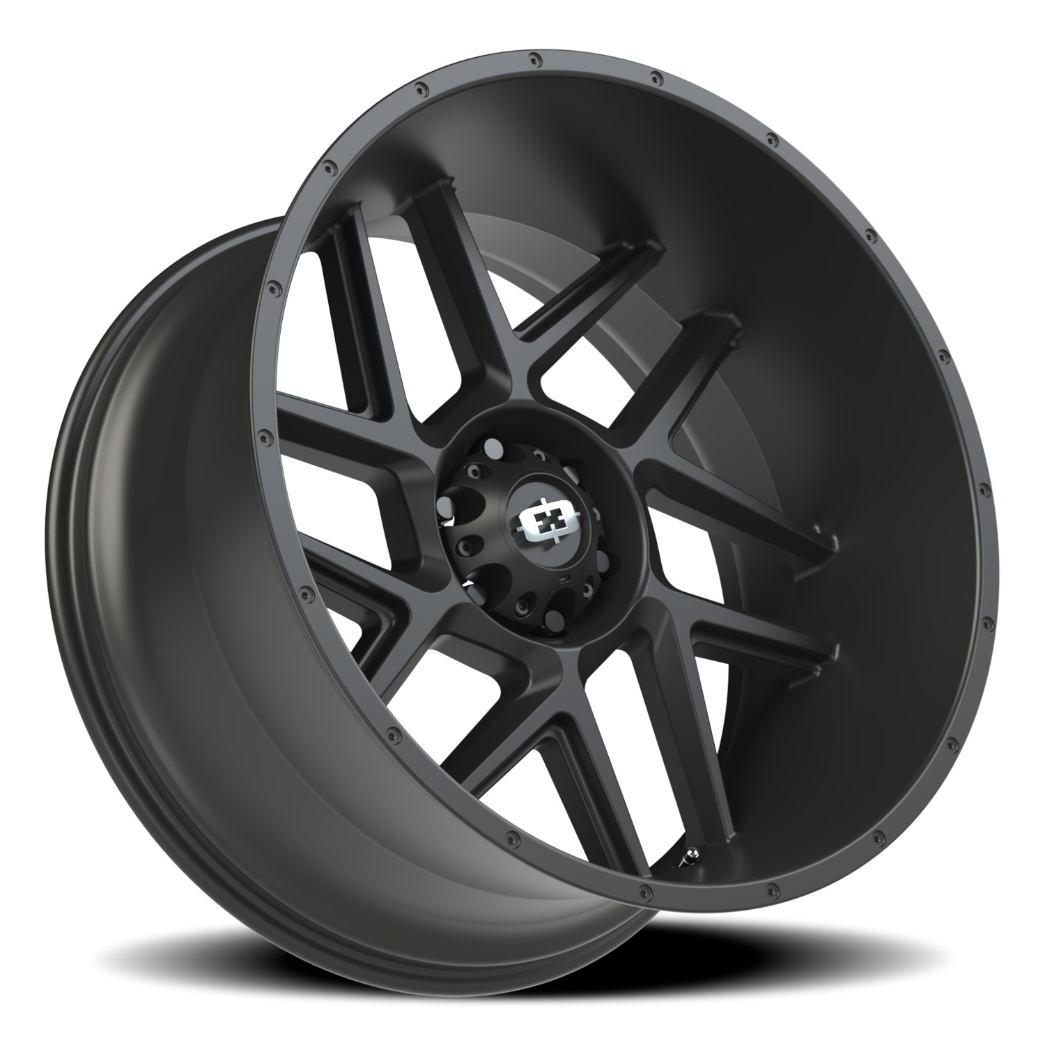 Vision Sliver 24X12 Satin Black Wheel