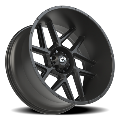 Vision Sliver 24X12 Satin Black Wheel