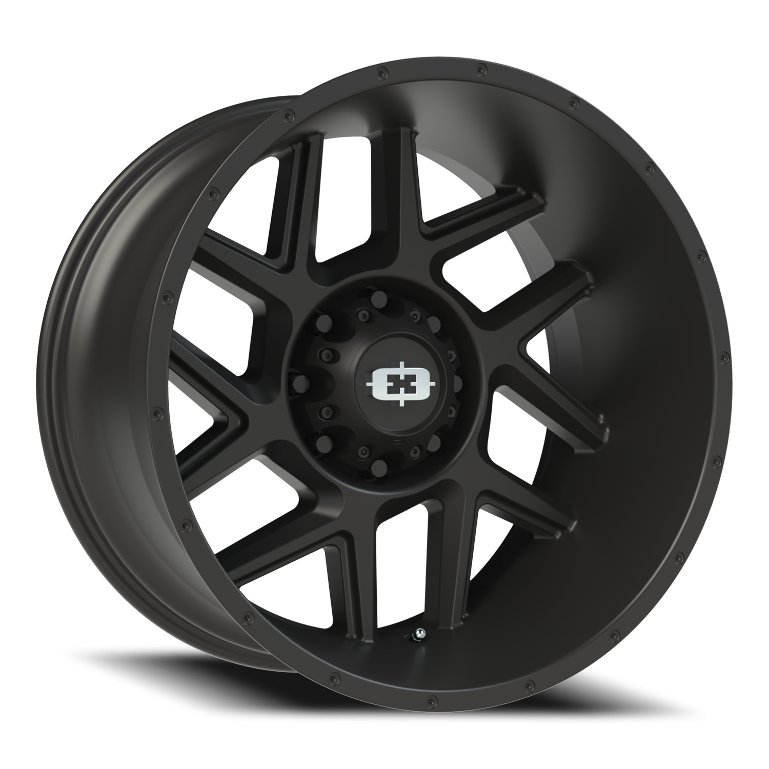 Vision Sliver 22X12 Satin Black Wheel