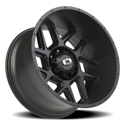 Vision Sliver 22X12 Satin Black Wheel