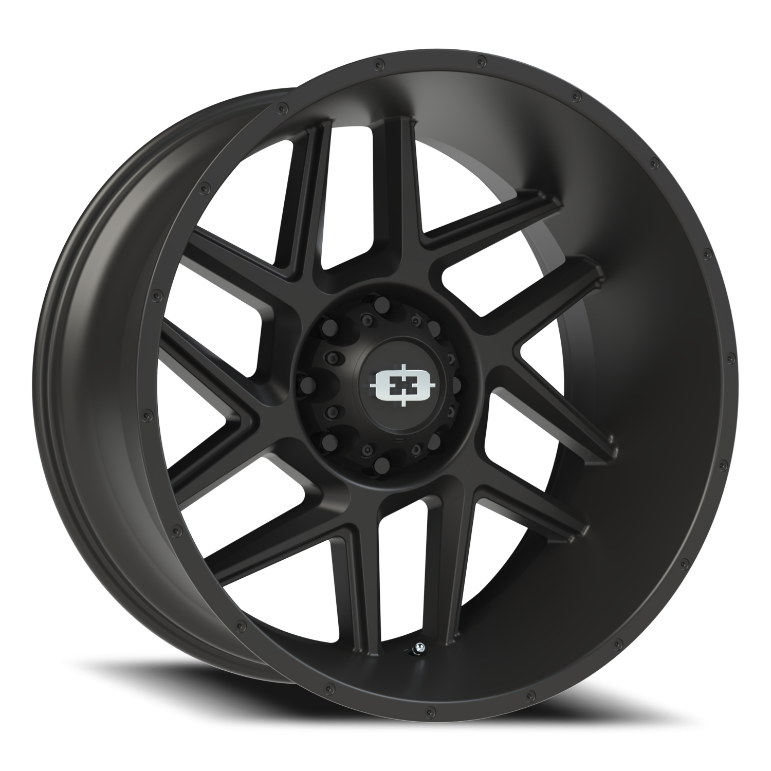 Vision Sliver 24X12 Satin Black Wheel