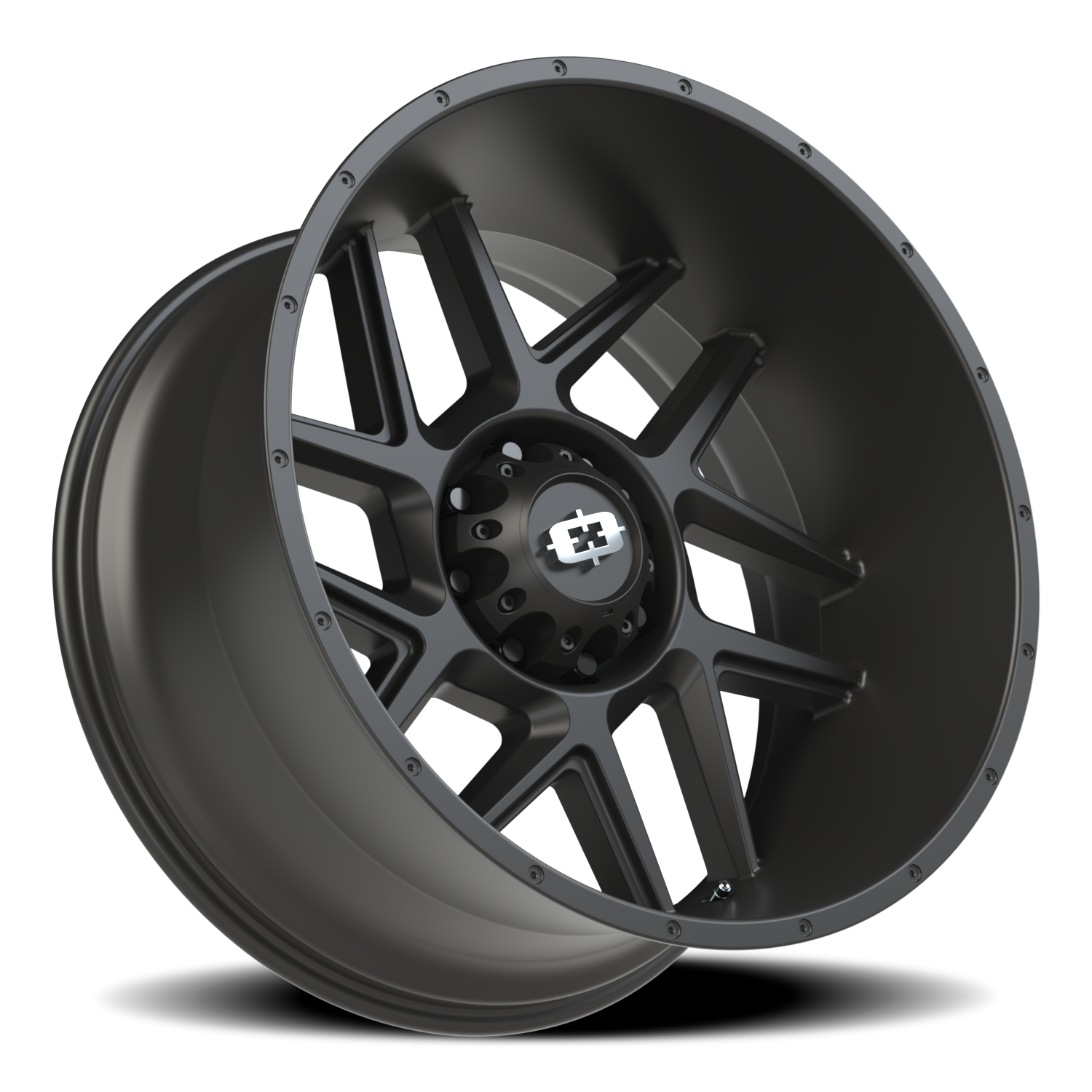 Vision Sliver 24X12 Satin Black Wheel