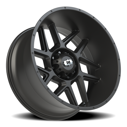 Vision Sliver 24X12 Satin Black Wheel