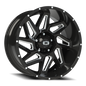 Vision Spyder 20X10 Gloss Black Milled Spoke Wheel