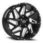 Vision Spyder 20X9 Gloss Black Milled Spoke Wheel