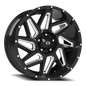 Vision Spyder 20X9 Gloss Black Milled Spoke Wheel