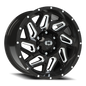 Vision Spyder 17X9 Gloss Black Milled Spoke Wheel