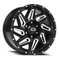 Vision Spyder 18X9 Gloss Black Milled Spoke Wheel