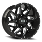 Vision Spyder 20X10 Gloss Black Milled Spoke Wheel