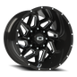 Vision Spyder 20X12 Gloss Black Milled Spoke Wheel