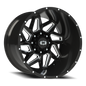 Vision Spyder 22X14 Gloss Black Milled Spoke Wheel