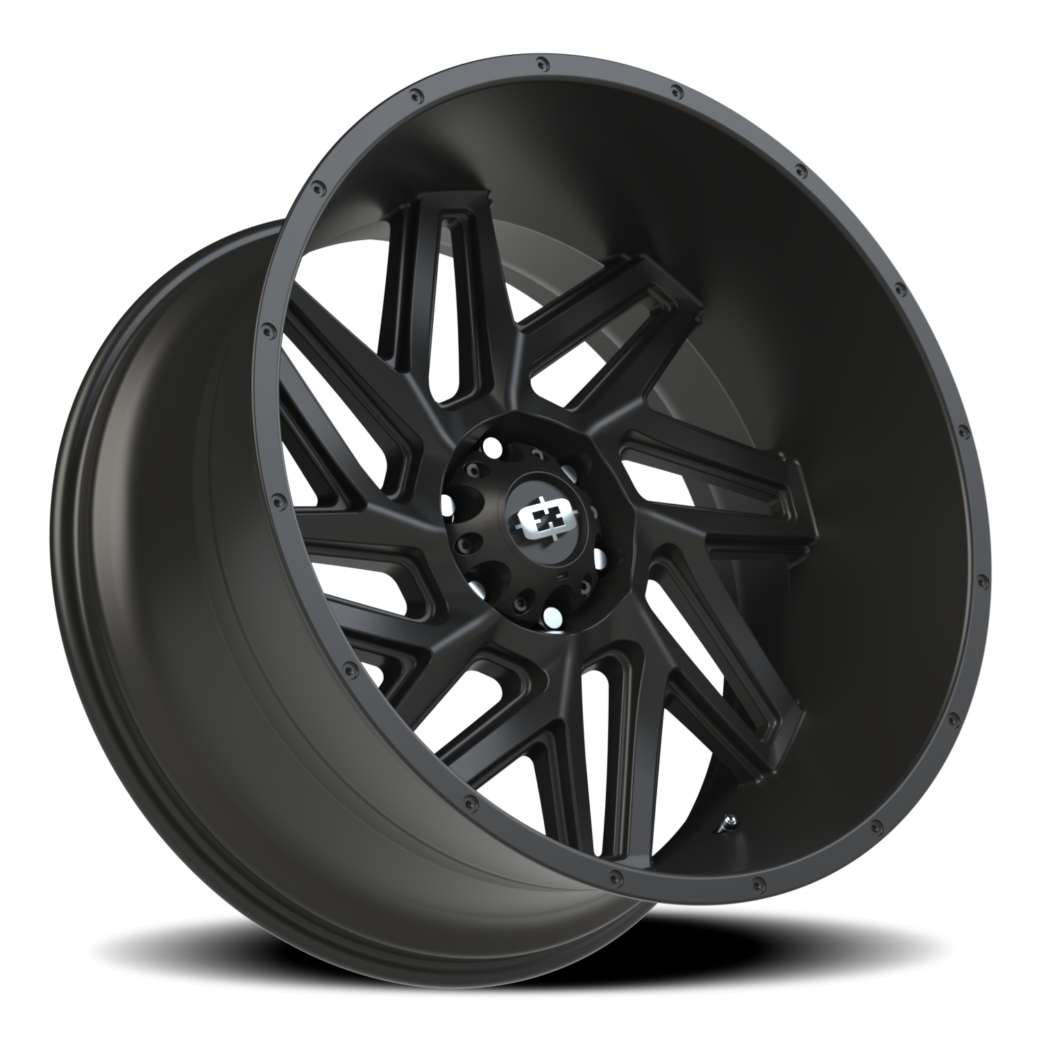 Vision Spyder 24X12 Satin Black Wheel