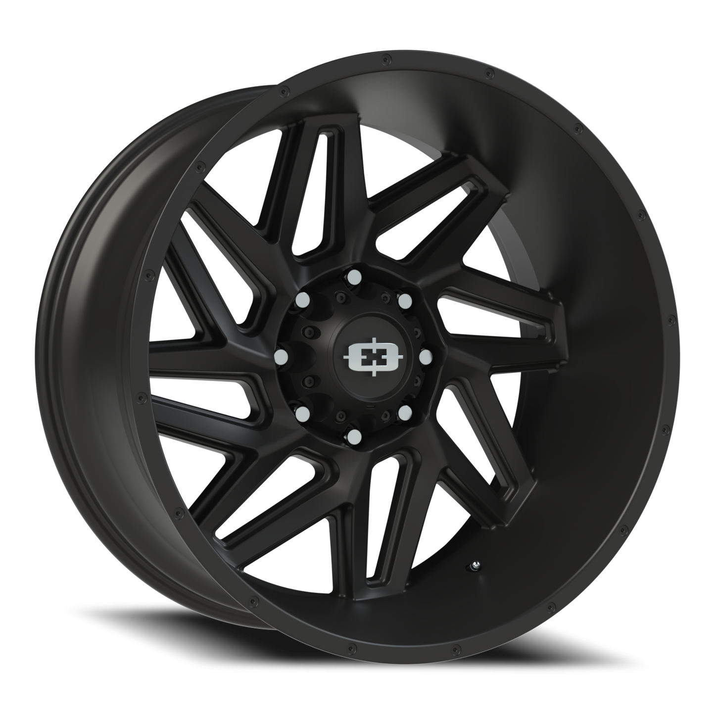 Vision Spyder 24X12 Satin Black Wheel