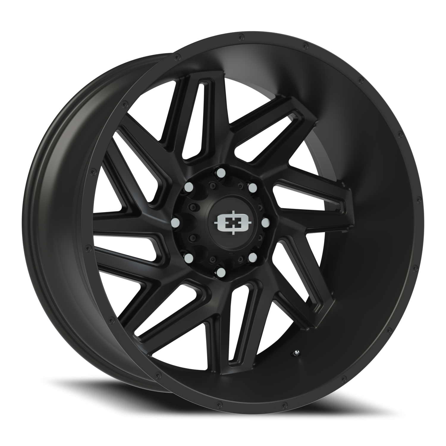 Vision Spyder 24X12 Satin Black Wheel