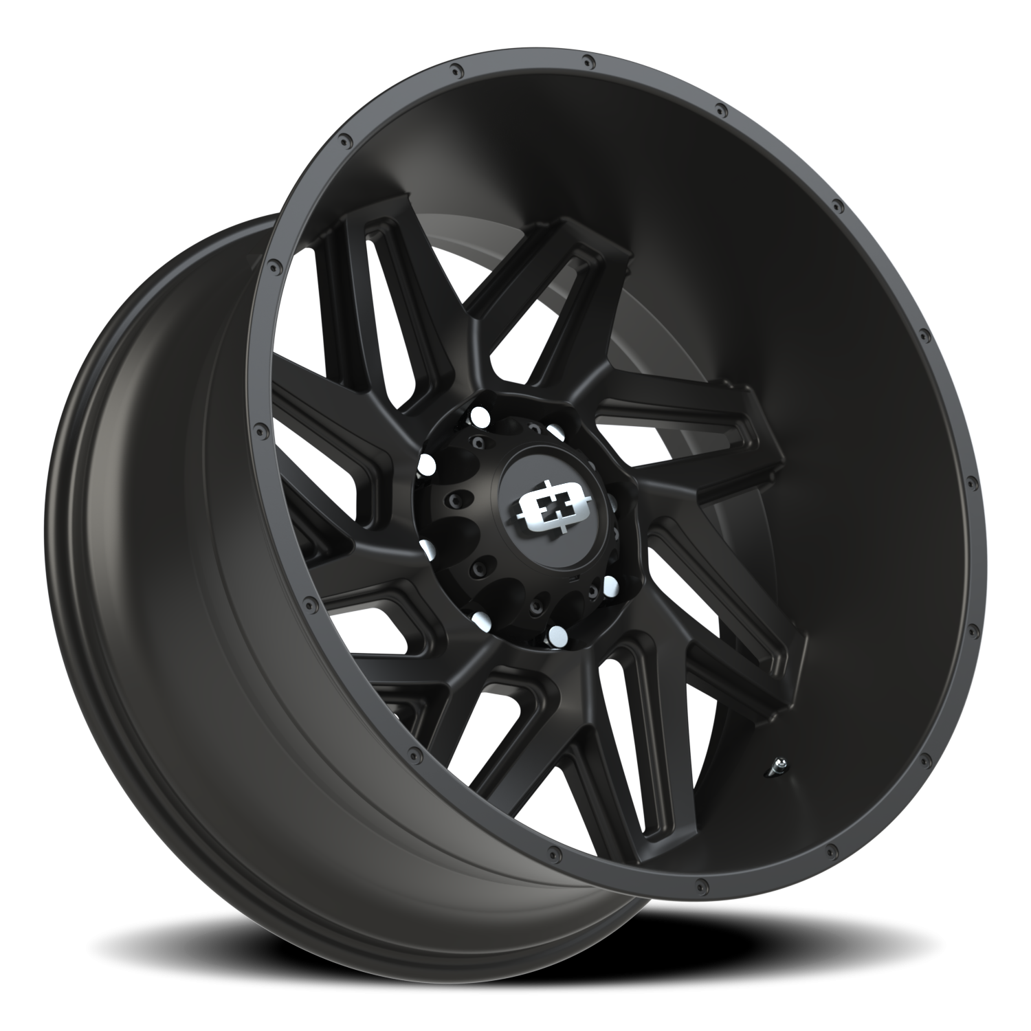 Vision Spyder 24X12 Satin Black Wheel