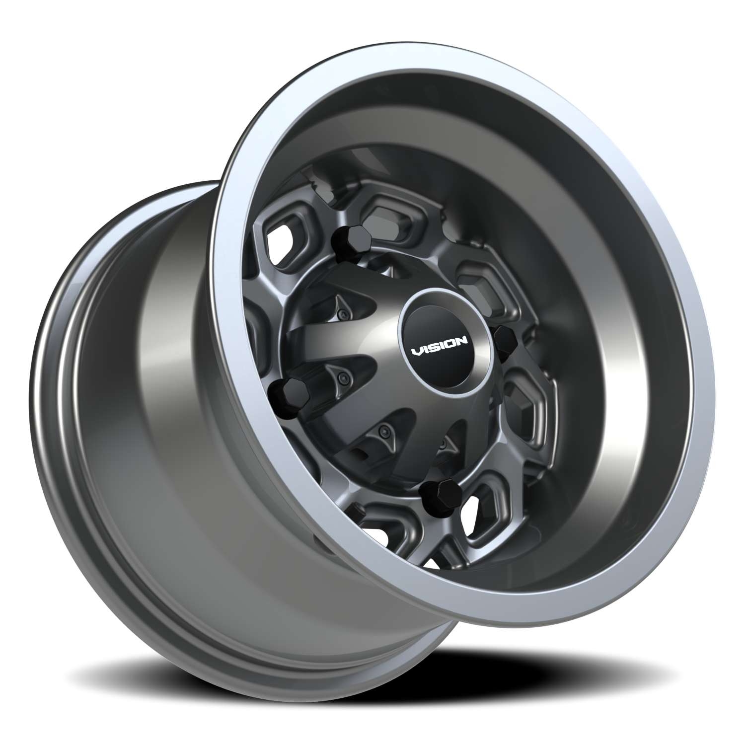 Vision Spyder 12X8 Gunmetal Wheel