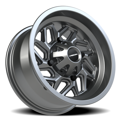 Vision Spyder 14X7 Gunmetal Wheel