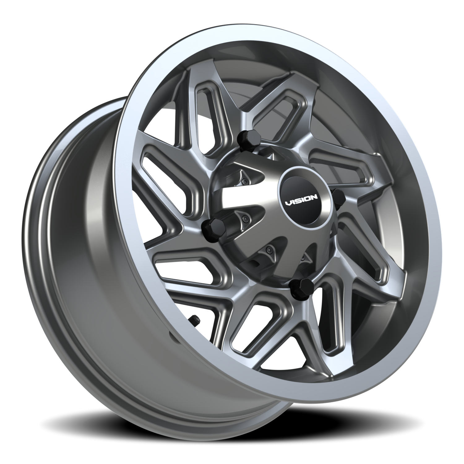 Vision Spyder 14X7 Gunmetal Wheel