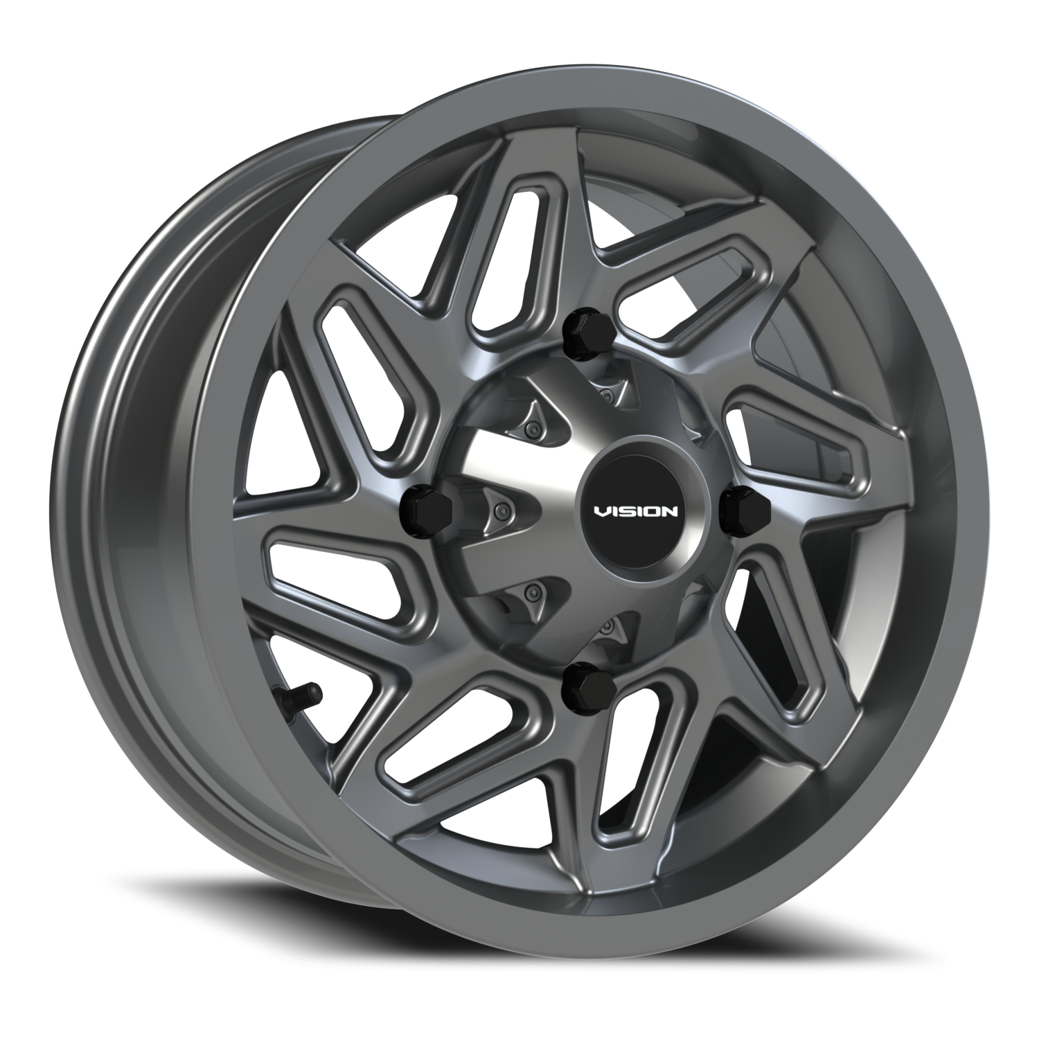 Vision Spyder 14X7 Gunmetal Wheel