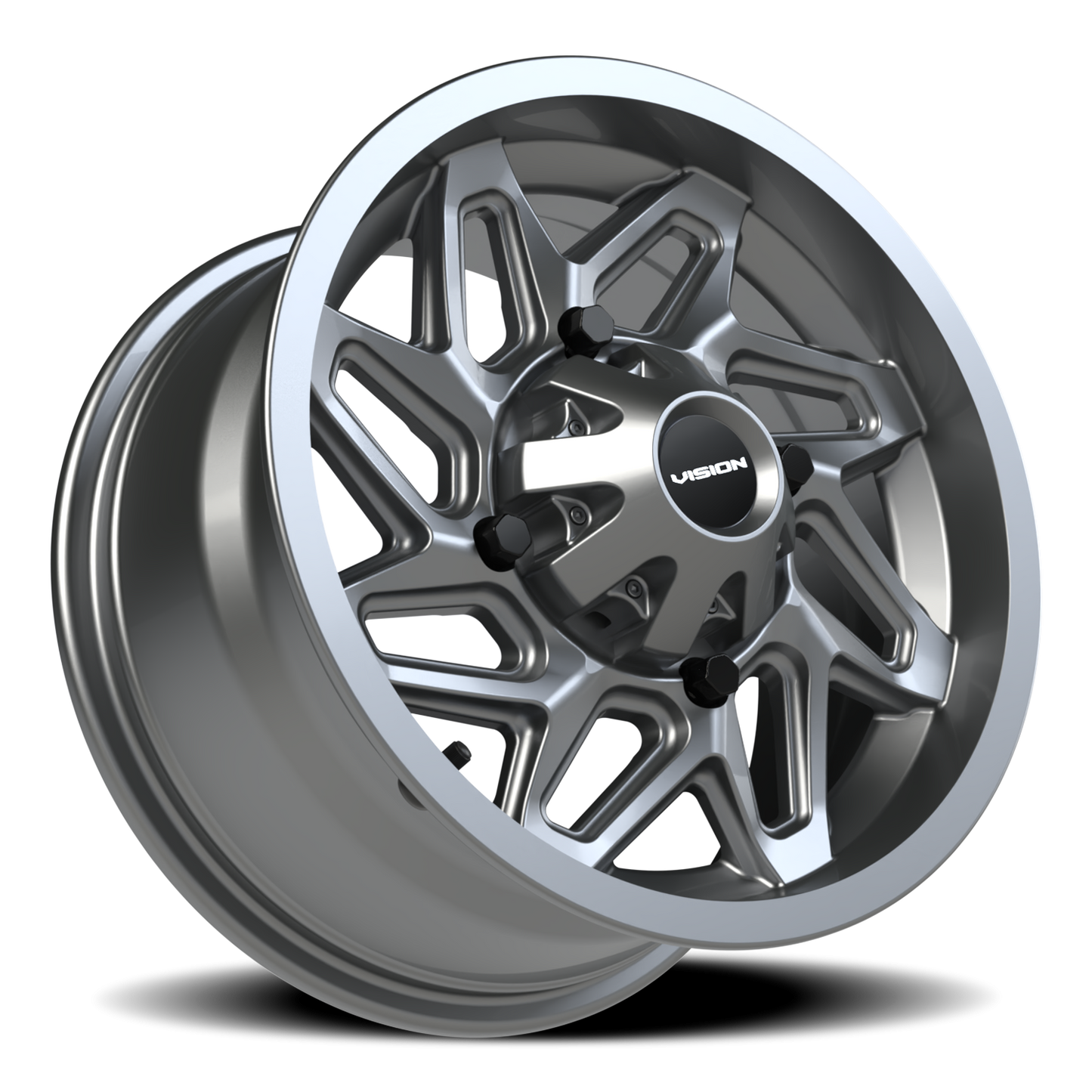 Vision Spyder 14X7 Gunmetal Wheel
