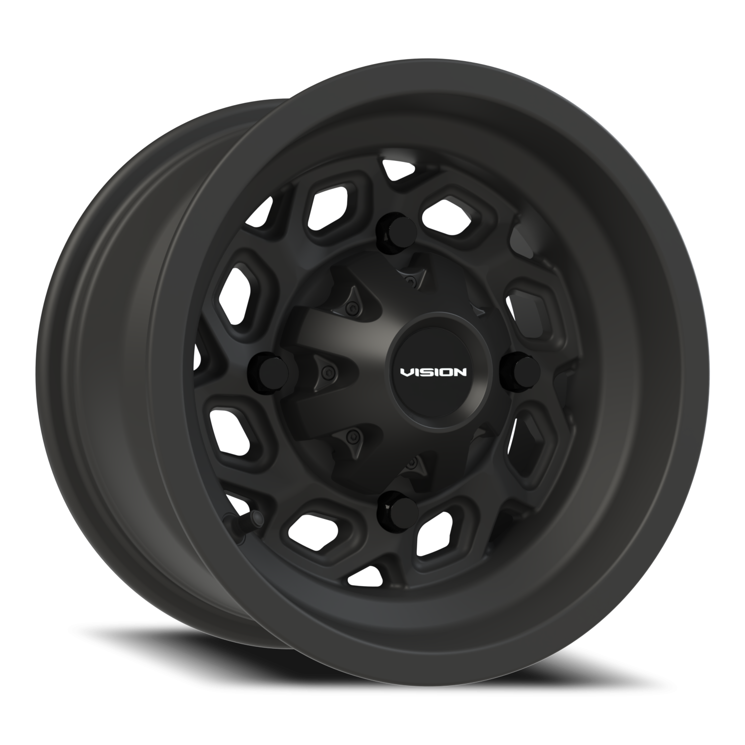 Vision Spyder 12X7 Matte Black Wheel