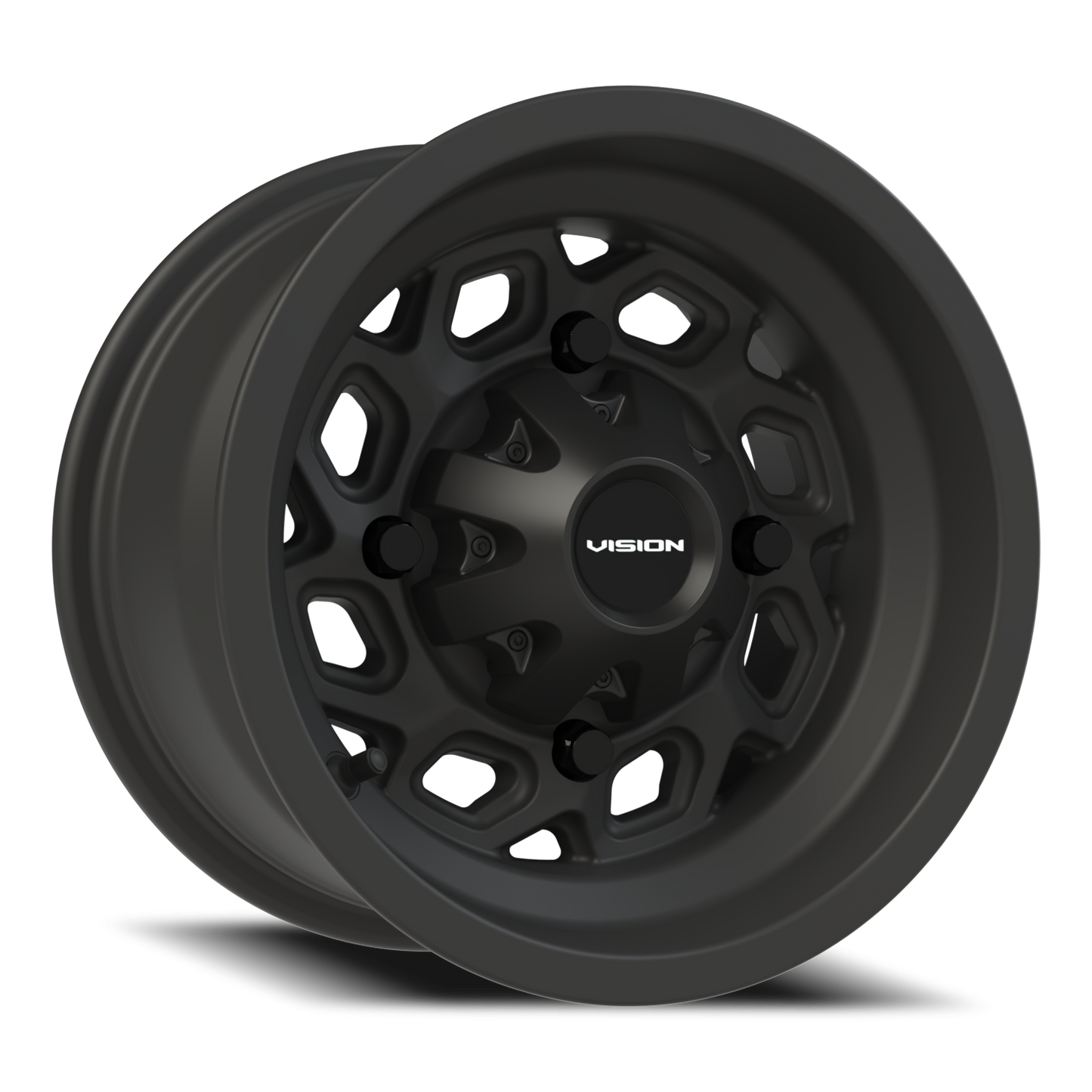 Vision Spyder 12X7 Matte Black Wheel