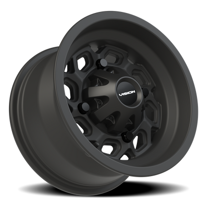 Vision Spyder 12X7 Matte Black Wheel