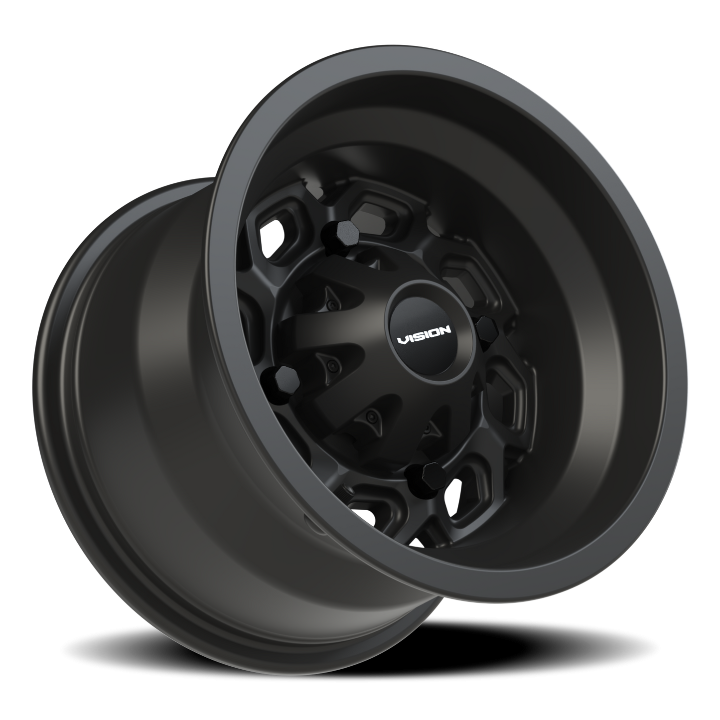 Vision Spyder 12X8 Matte Black Wheel