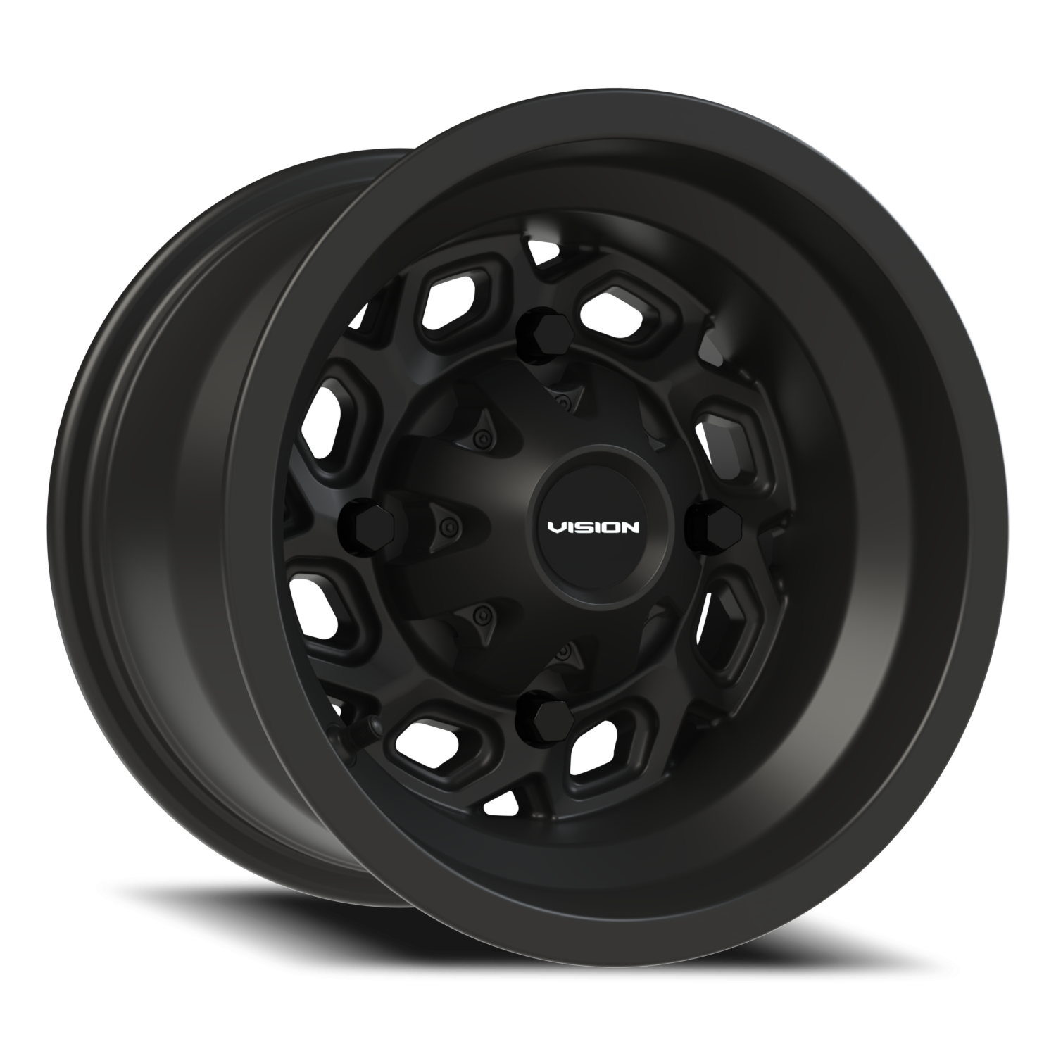 Vision Spyder 12X8 Matte Black Wheel