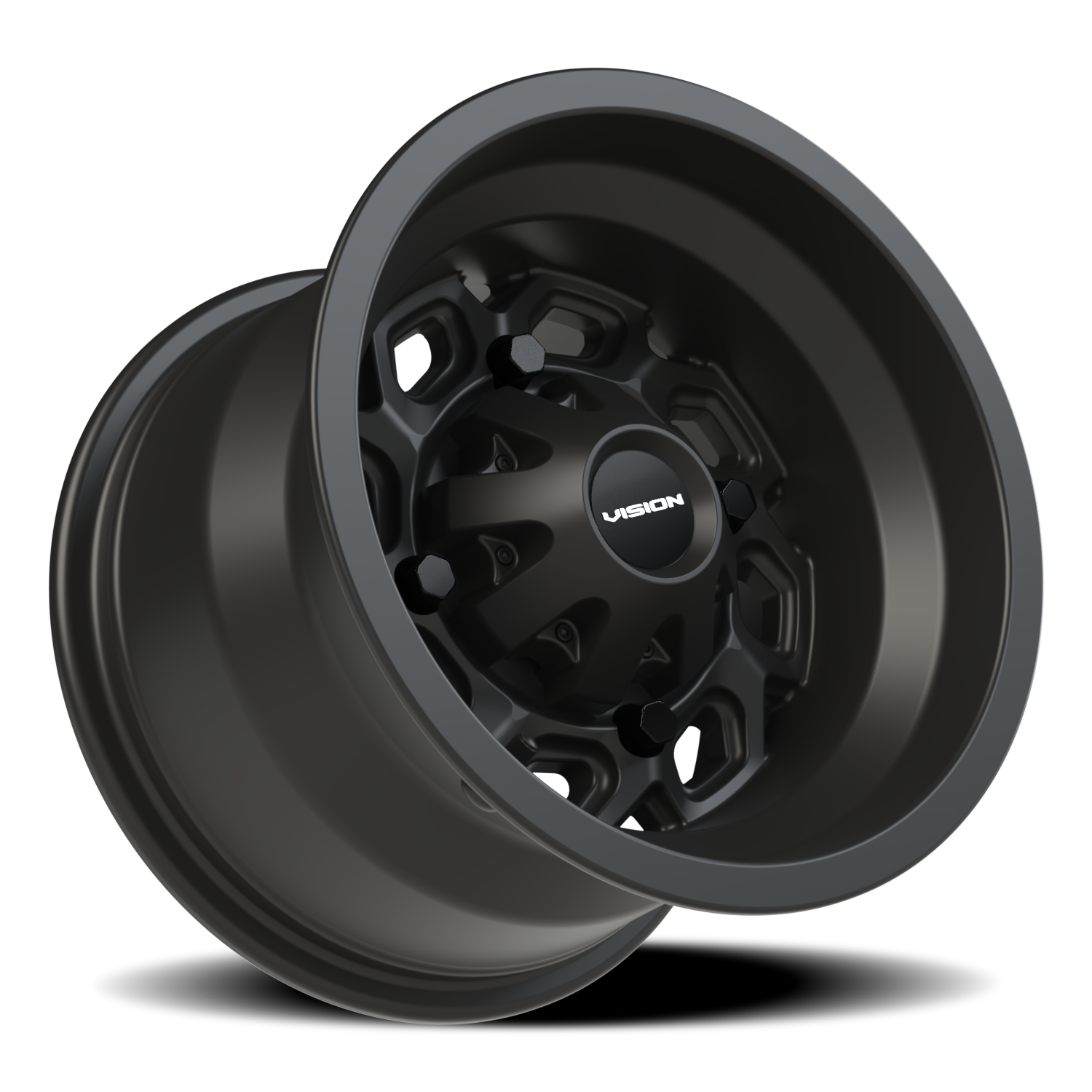 Vision Spyder 12X8 Matte Black Wheel