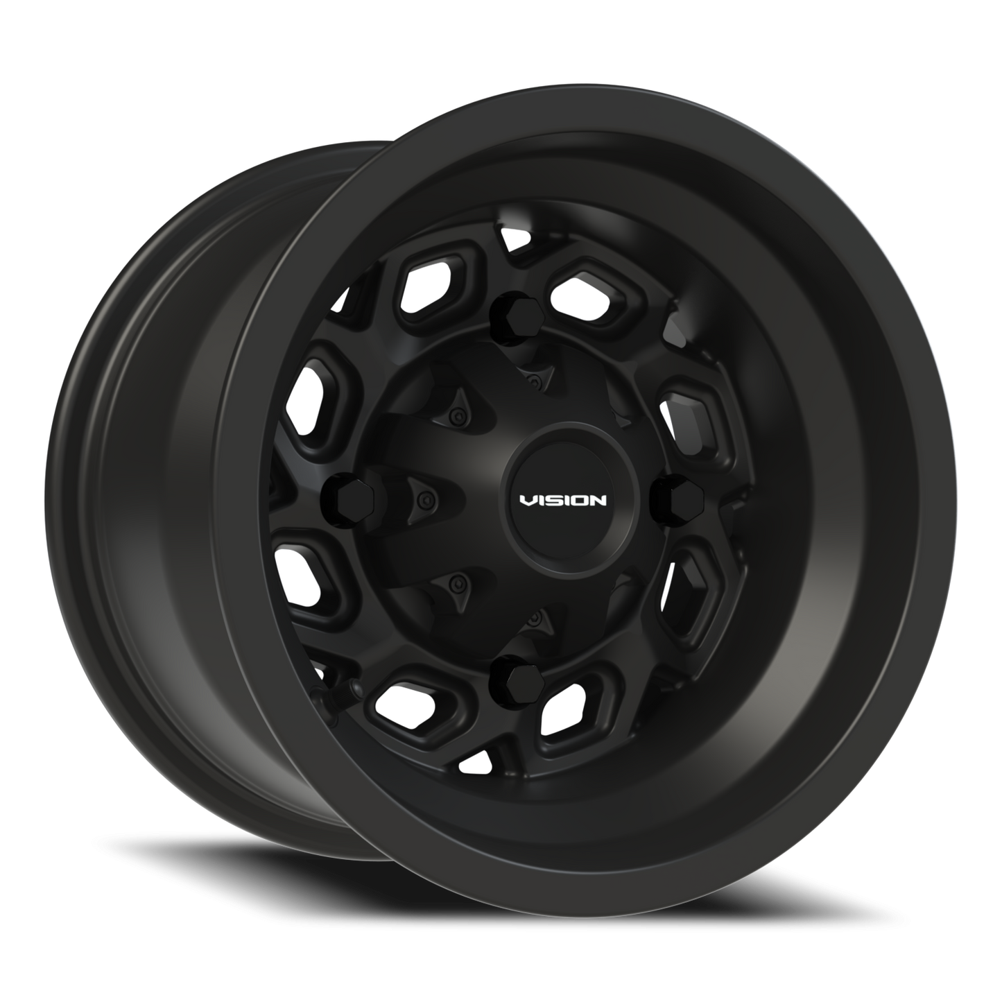 Vision Spyder 12X8 Matte Black Wheel