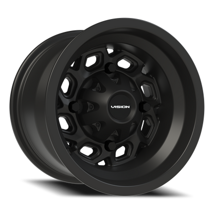 Vision Spyder 12X8 Matte Black Wheel