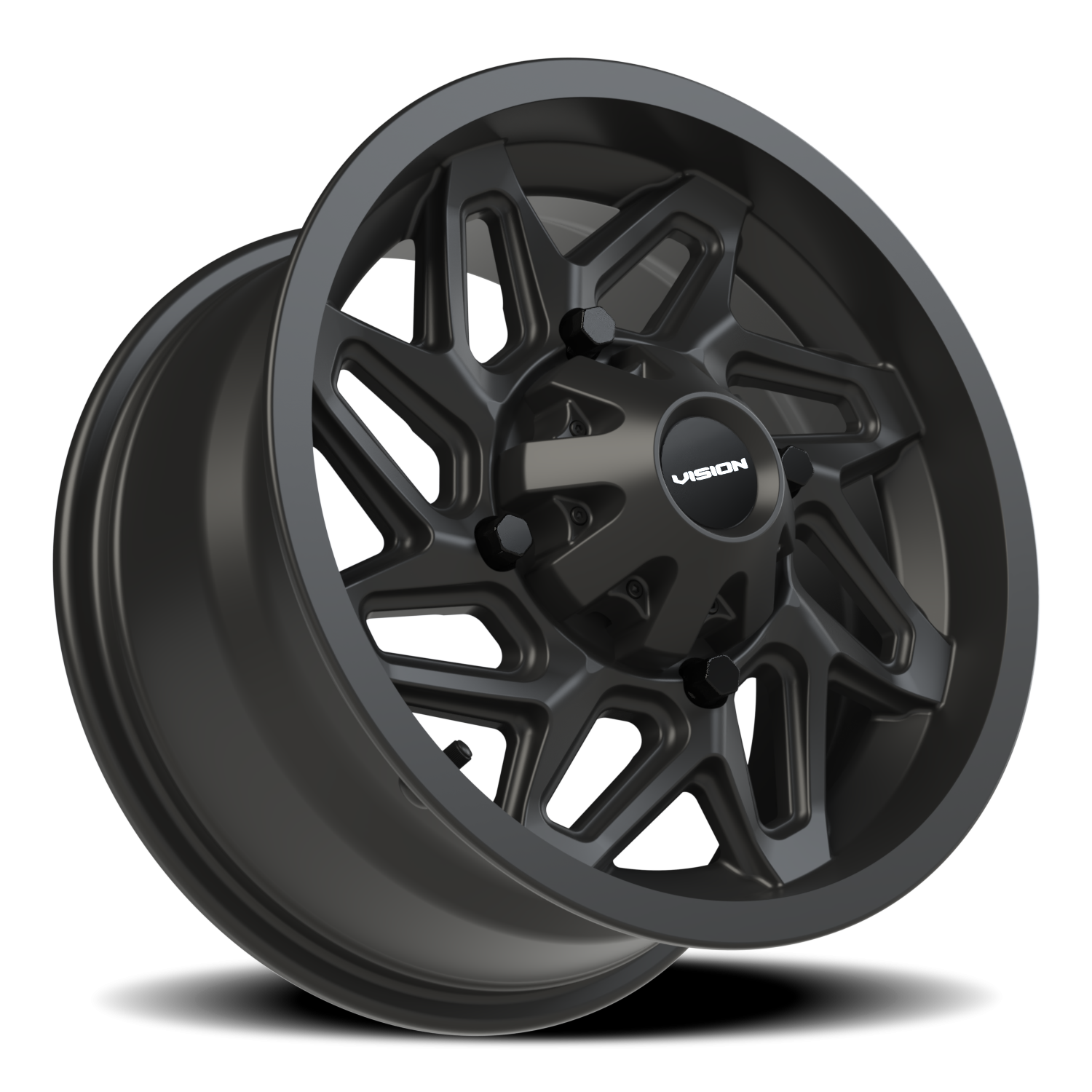 Vision Spyder 14X7 Matte Black Wheel