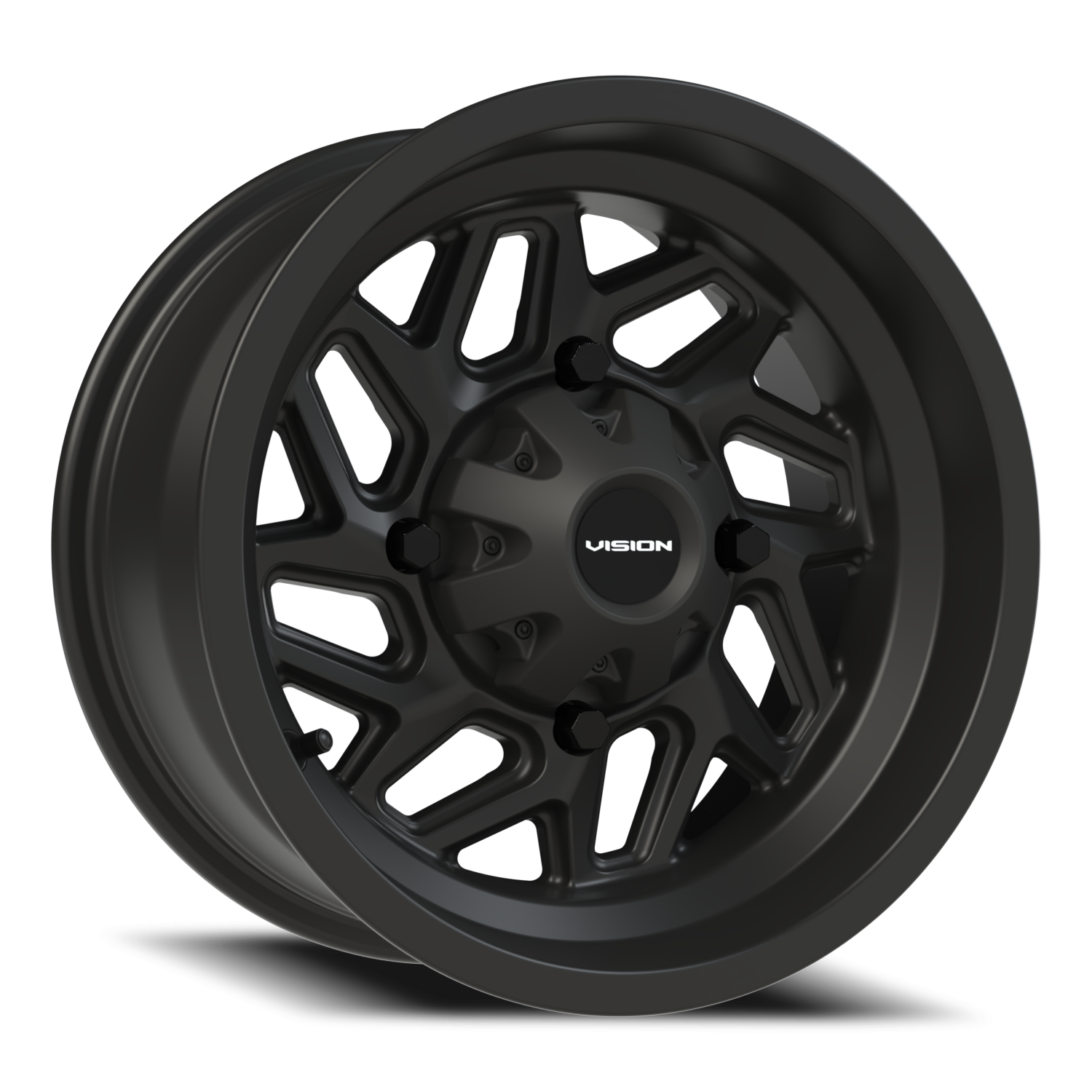 Vision Spyder 14X7 Matte Black Wheel