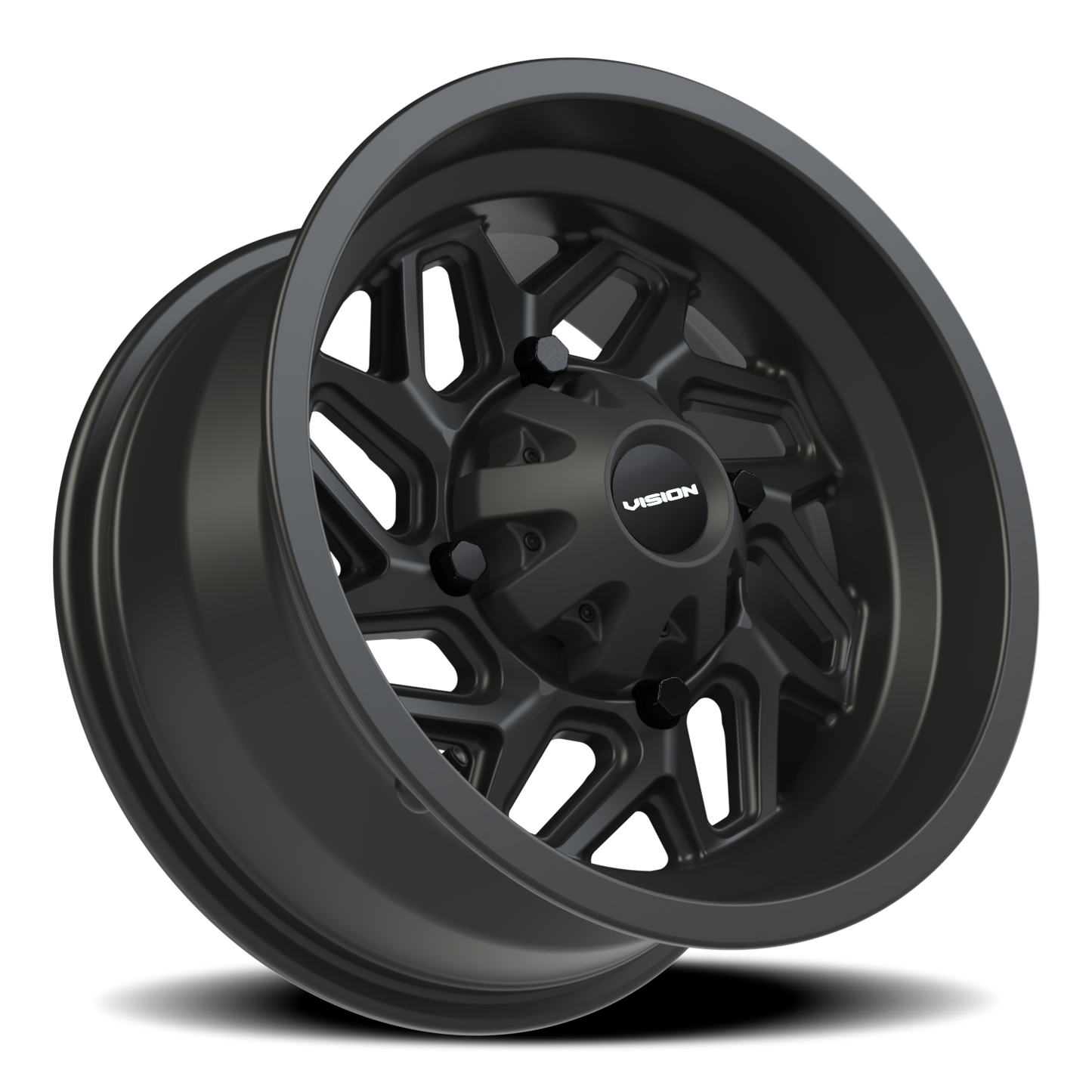 Vision Spyder 14X7 Matte Black Wheel